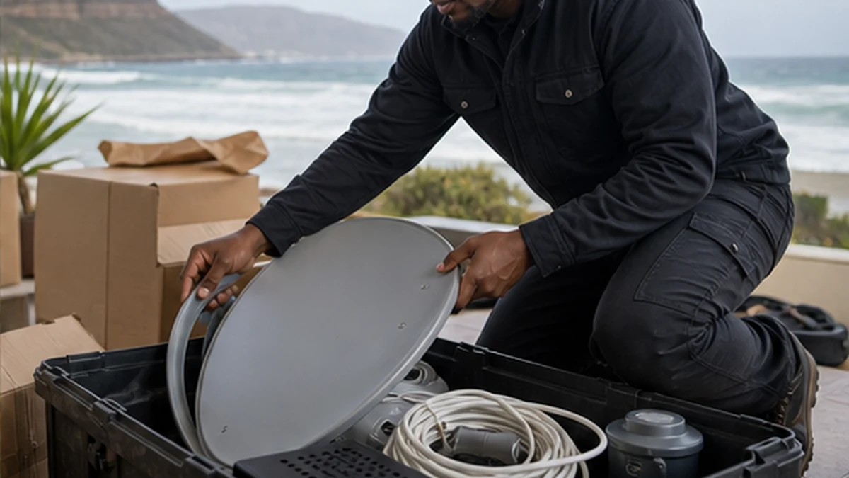 DStv equipment organised for a relocation between Kommetjie homes