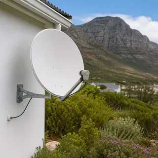 Quad LNB fitted to a dish for a multi-room Extra View setup
